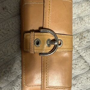 Coach Tan Leather Wallet